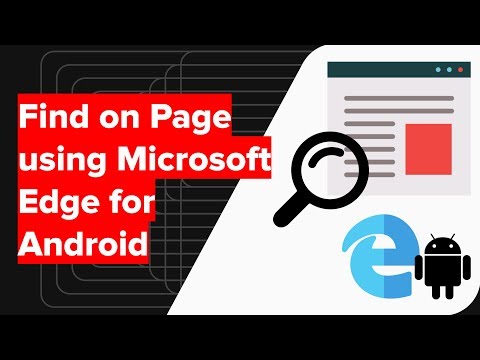 How to Search and Find on Page in Microsoft Edge Android?