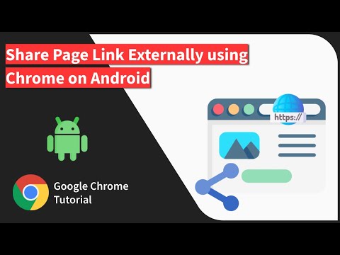 How to Share Page Link Externally using Chrome app on Android