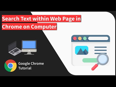 How to Search Text using Find option in Chrome browser on Computer