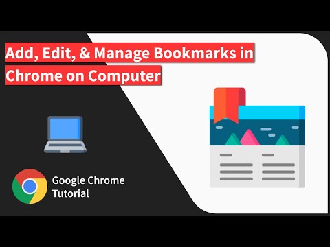 How to Add, Edit, and Manage Bookmarks in Chrome browser on Computer