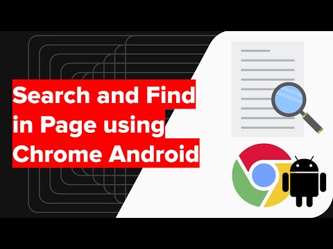 How to Search and Find in Page using Chrome Android?