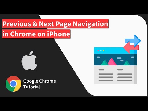 How to Navigate to Previous Page and Next Page in Chrome app on iPhone