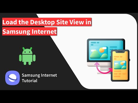How to View Desktop Site Layout in Samsung Internet
