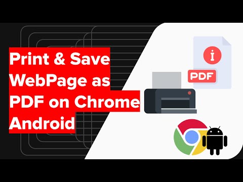How to Print &amp; Save Webpage as PDF on Chrome Android? 📄
