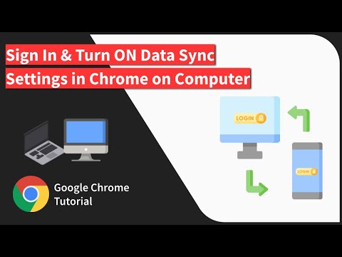 How to Sign in Google Account and Turn ON Sync in Chrome browser on Computer