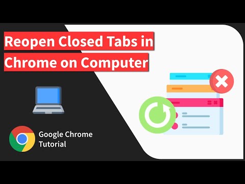 How to Reopen Closed Tabs in Chrome browser on Computer