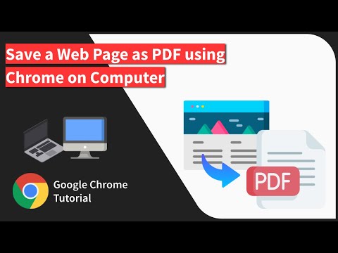 How to Save a Web Page as PDF using Chrome browser on Computer