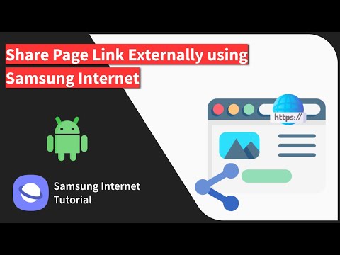 How to Share Web Page or Link via Any App using Samsung Internet