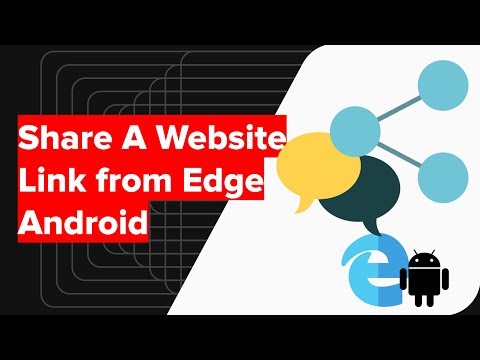 How to Share Website Page Link on Edge Android?