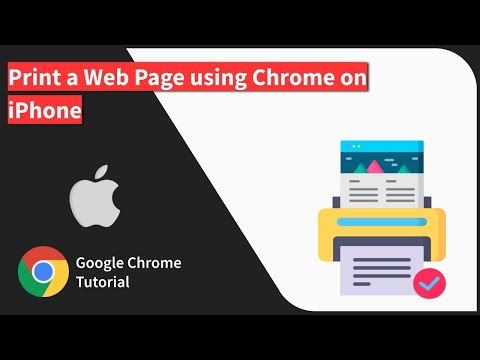 How to Print a Web Page using Chrome app on iPhone