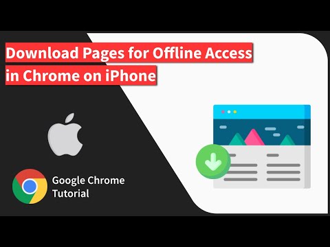 How to Download and Save Page for Offline Access in Chrome app on iPhone