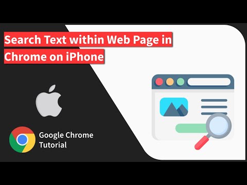 How to Search Text on Web Page using Chrome app on iPhone