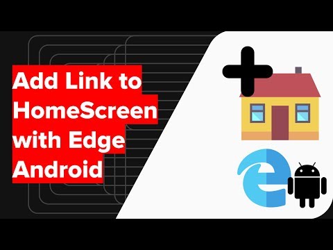 How to Add Link on Home Screen with Edge Android?