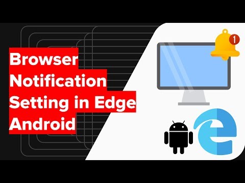 How to Enable or Disable Notifications in Edge Android Settings?