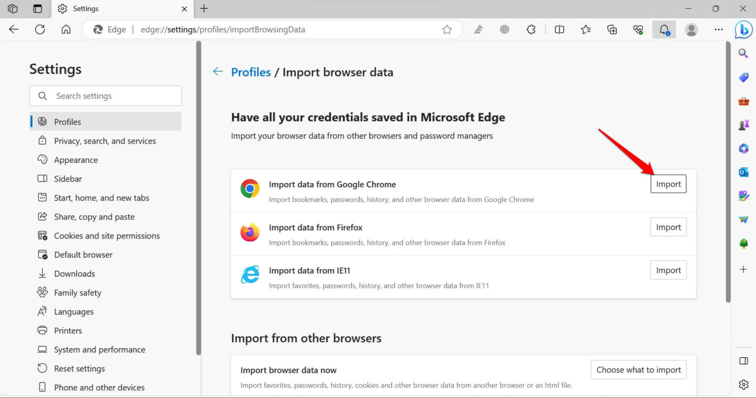 How to Move from Chrome to Edge with Saved Data