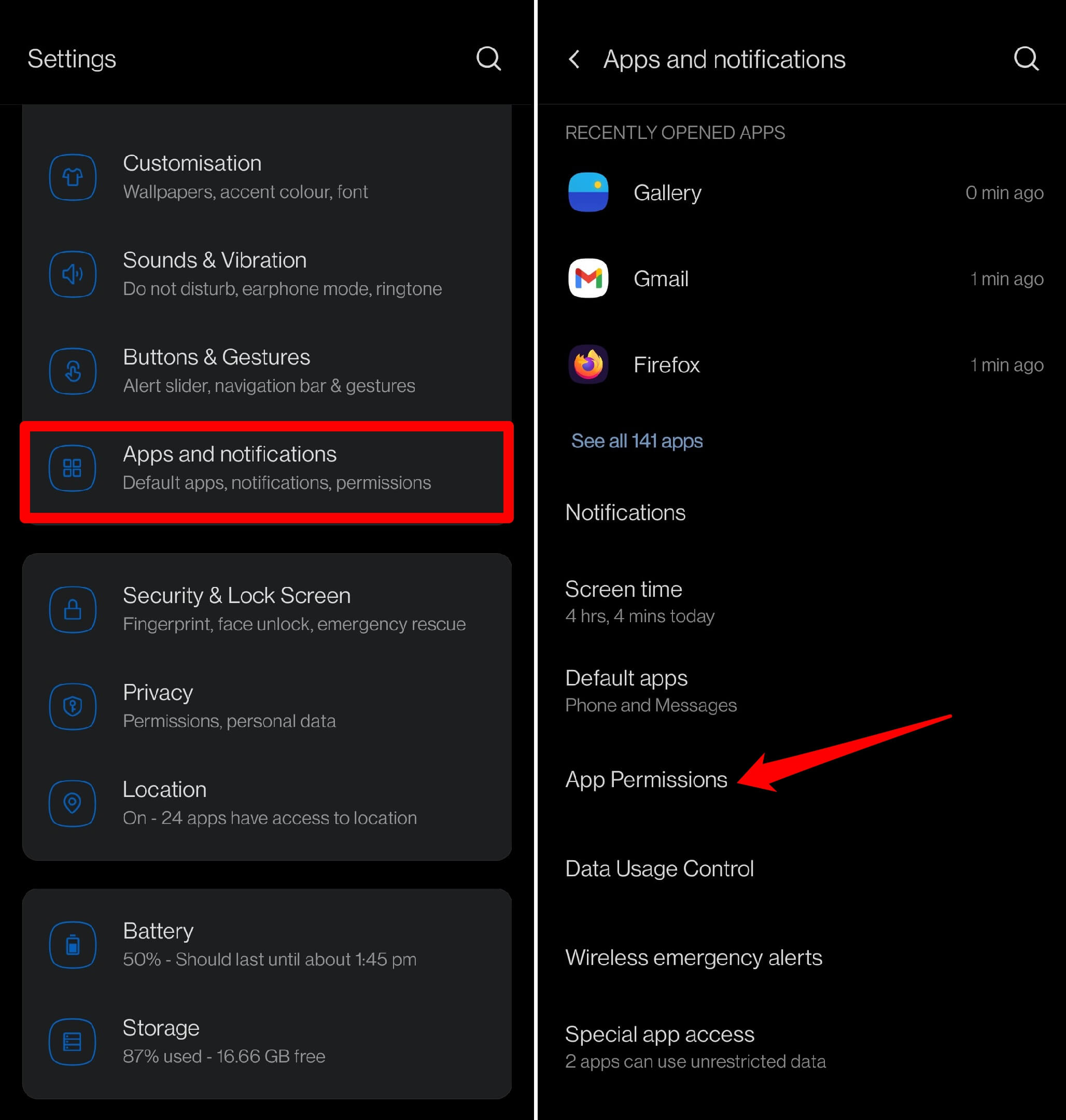 android app permissions