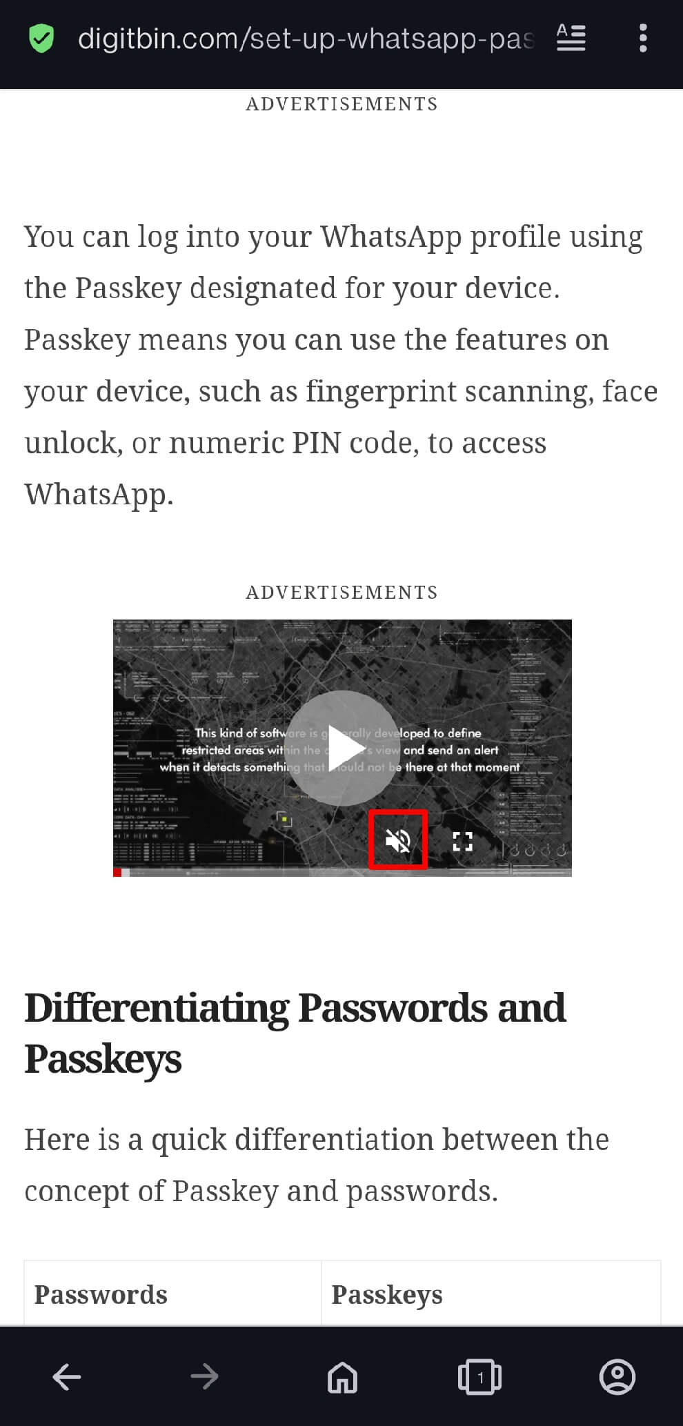 block sound access on Opera android