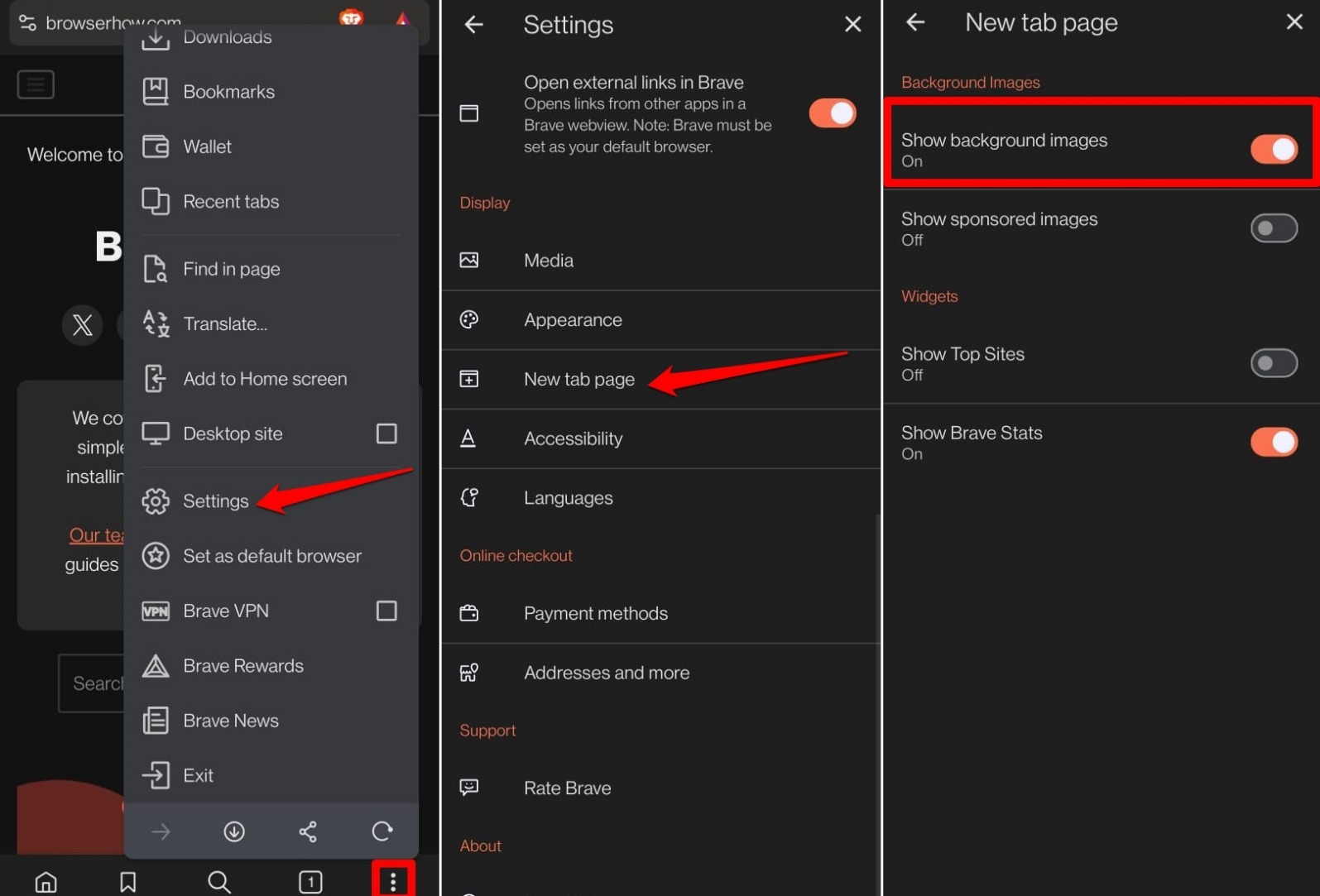 show-or-hide-background images on brave android homepage