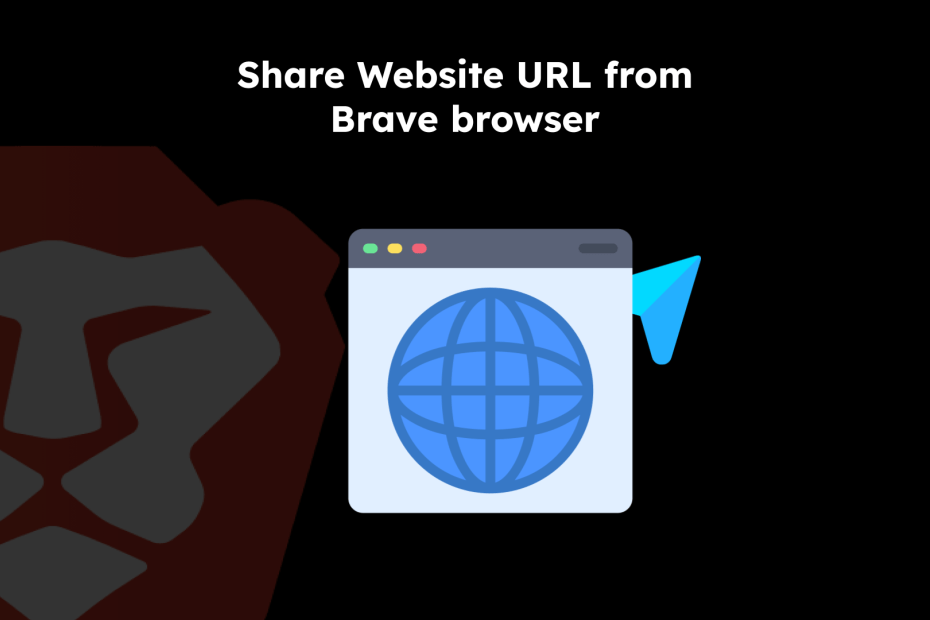 Share Website URL from Brave browser