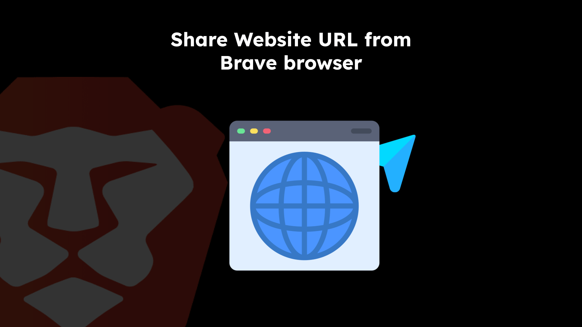 Share Website URL from Brave browser