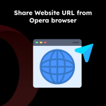 Share Website URL from Opera browser