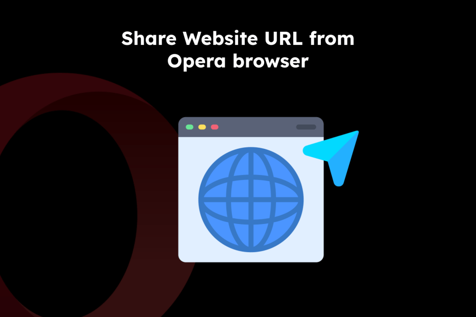 Share Website URL from Opera browser