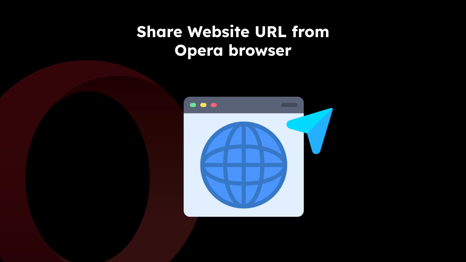 Share Website URL from Opera browser