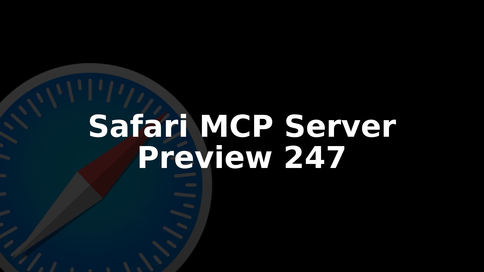 Safari Technology Preview 247 Adds MCP Server
