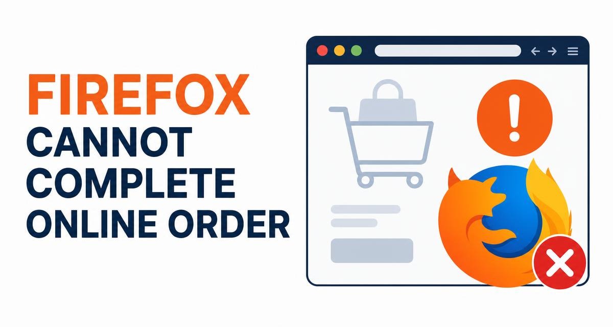 Firefox Cannot Complete Online Order? Fix Checkout