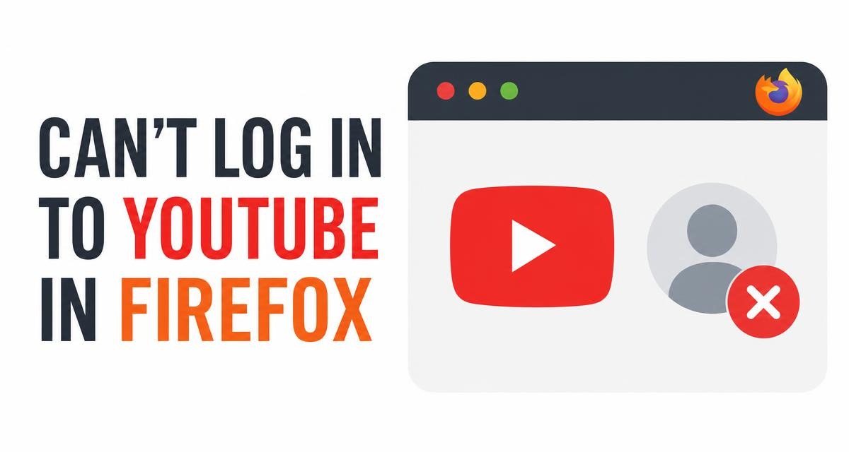 Can't Log In to YouTube in Firefox: How to Fix