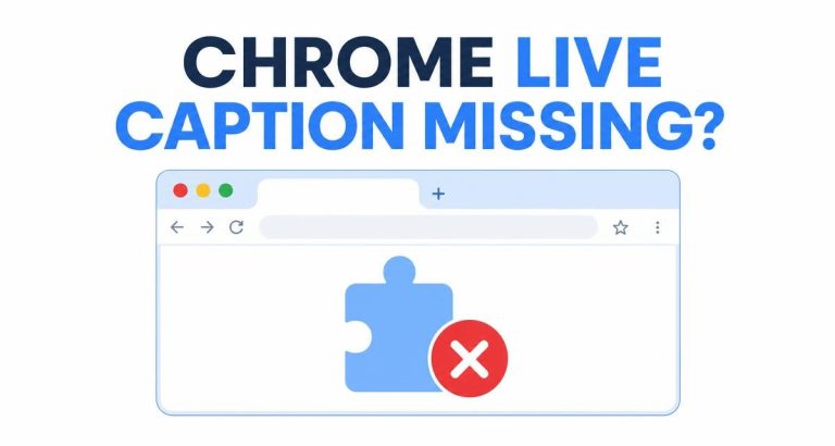 Live Caption Missing in Chrome? Where to Find the Setting