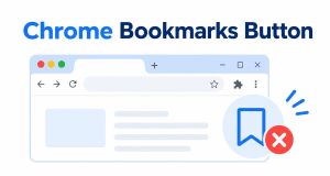 Find or Restore Chrome's Bookmarks Bar and Button