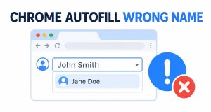 Fix Chrome Autofill Suggesting the Wrong Name