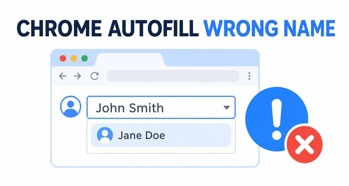 Fix Chrome Autofill Suggesting the Wrong Name