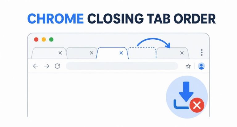 Chrome Closing Tab Order: Fix the Jump to the Right