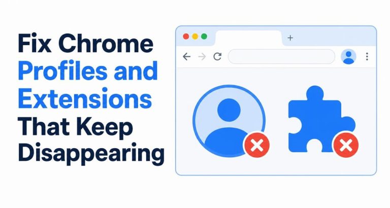 Fix Chrome Profiles and Extensions That Keep Disappearing