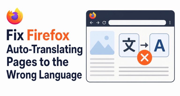 Fix Firefox Auto-Translating Pages to the Wrong Language