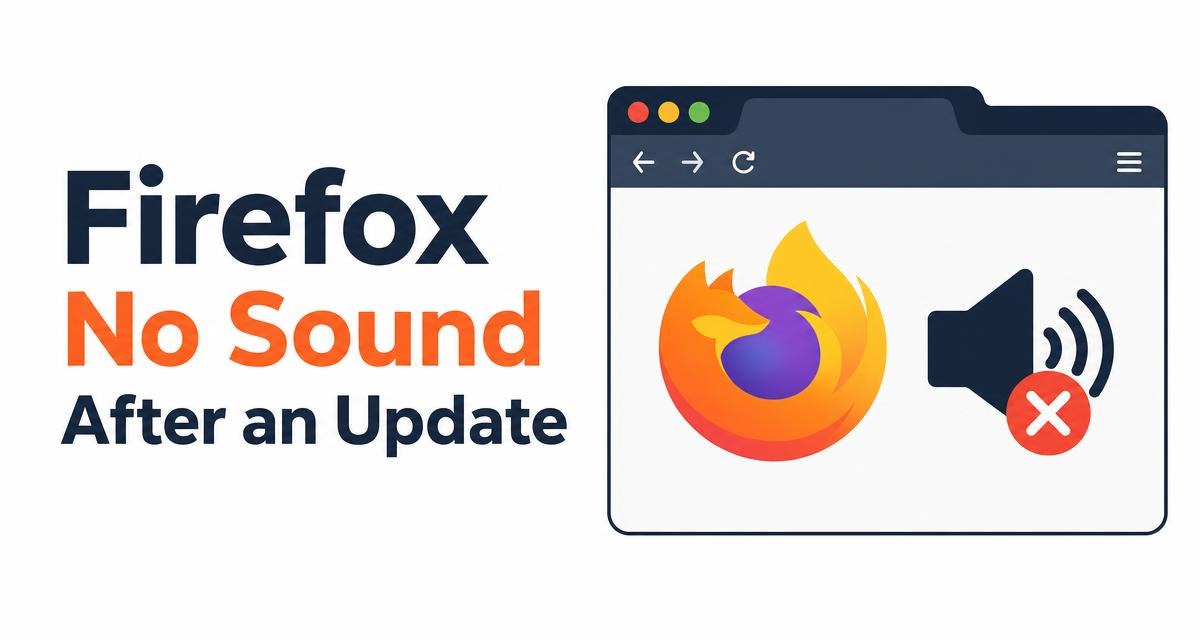 Fix Firefox No Sound After an Update