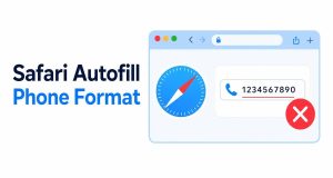 Fix Safari Autofill Phone Number Format on iPhone