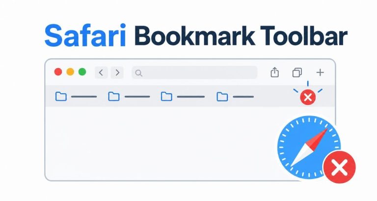 Fix Safari Bookmark Toolbar Not Responding on Mac