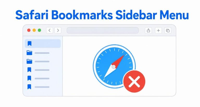 Fix Safari Bookmarks Showing in the Sidebar Instead of the Menu on Mac