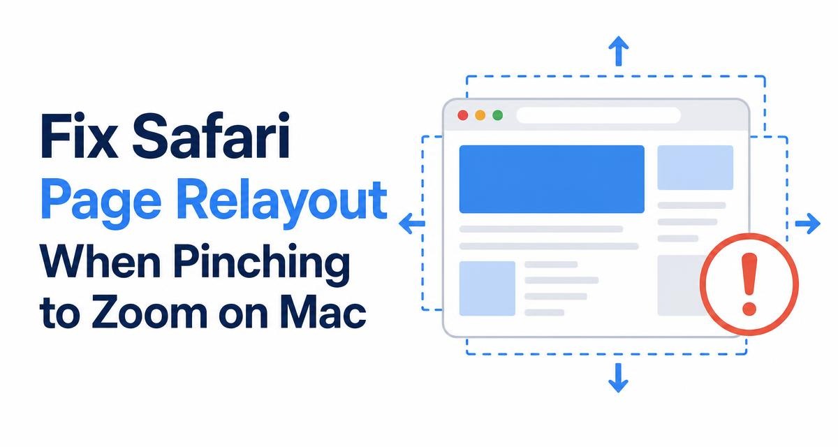 Fix Safari Page Relayout When Pinching to Zoom on Mac