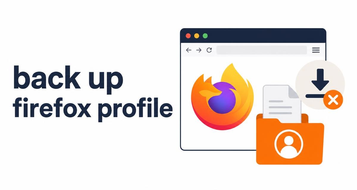 How to back up your Firefox profile and data