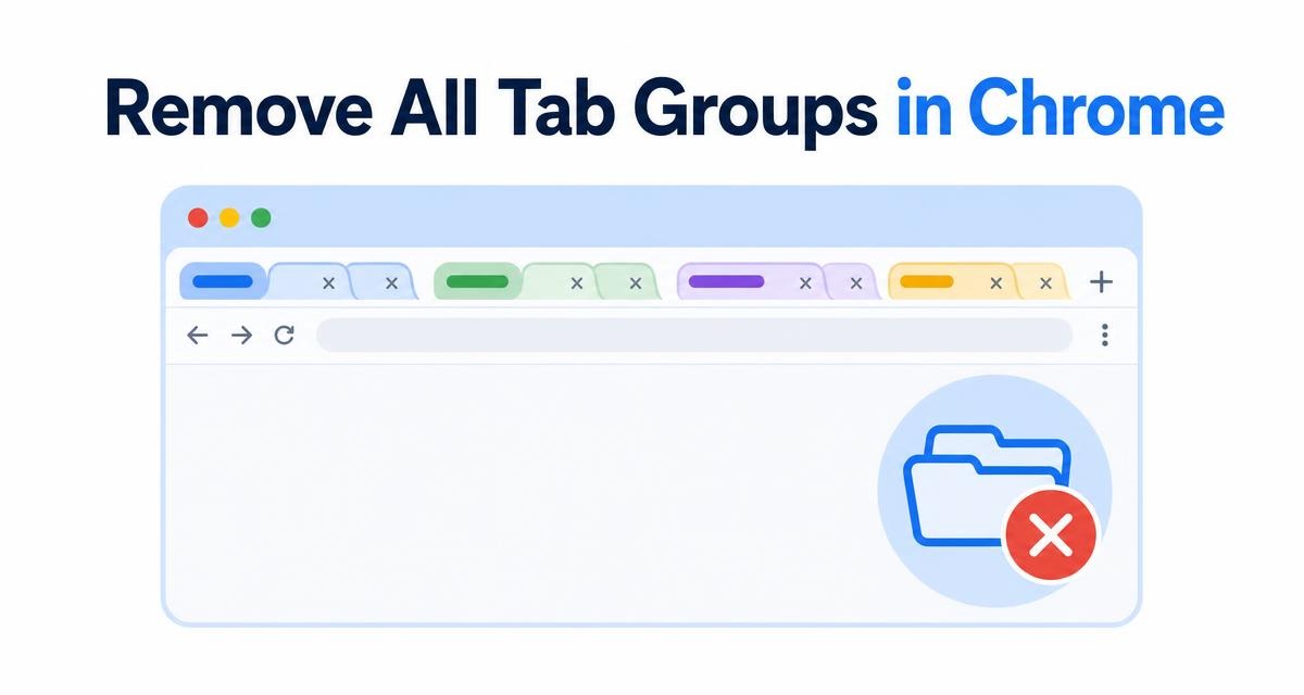 How to Remove All Tab Groups in Chrome
