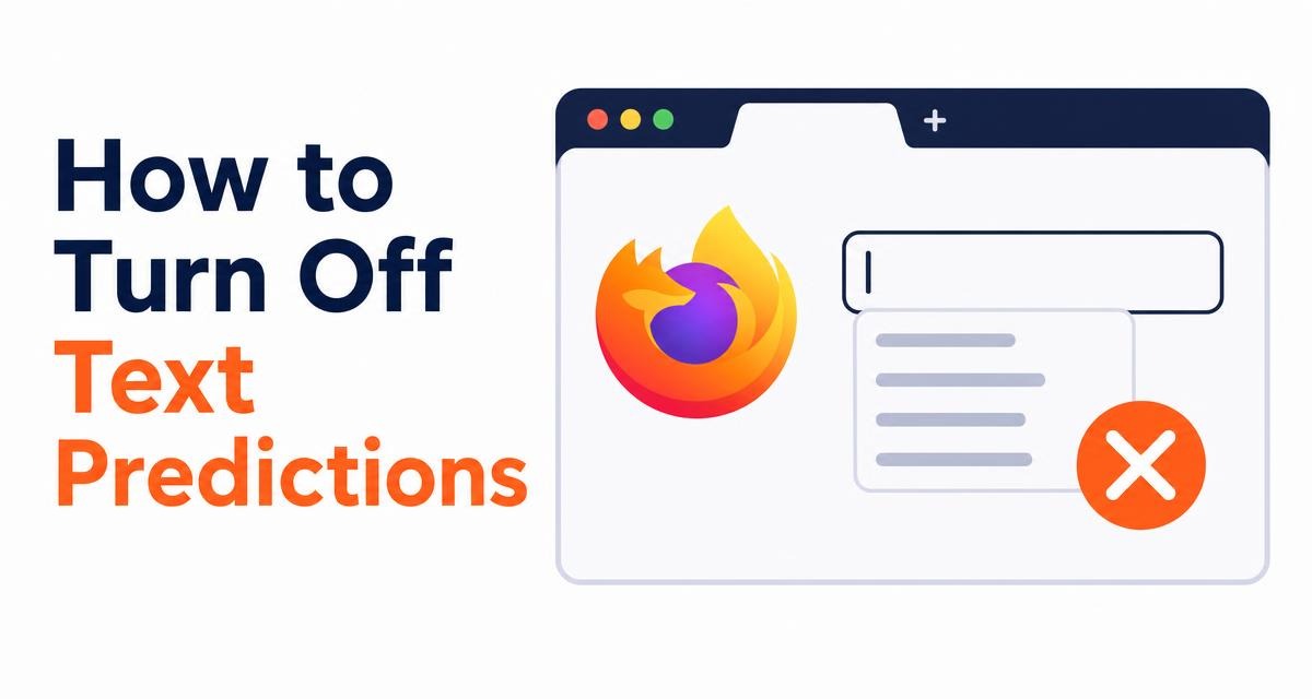 How to Turn Off Text Predictions in Firefox