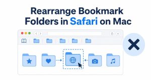 Rearrange Bookmark Folders in Safari on Mac