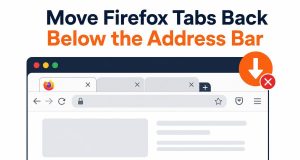 Move Firefox Tabs Back Below the Address Bar