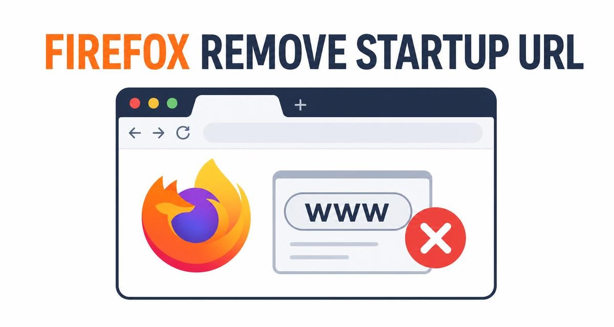 Remove an Unwanted URL That Opens on Firefox Startup