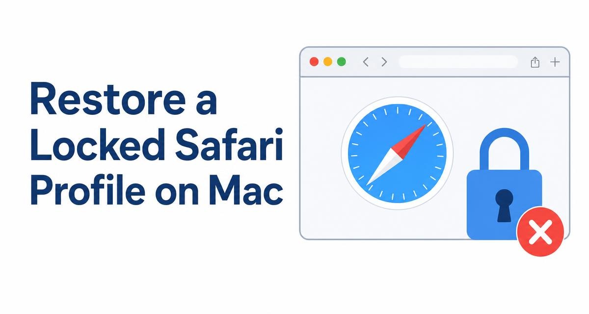Restore a Locked Safari Profile on Mac