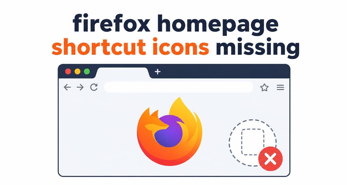Restore Missing Firefox Homepage Shortcut Icons on Your Computer